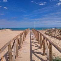 wejście na plażę